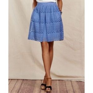 Size 14 BNWT Cornflower Blue Eyelet Lace Skirt